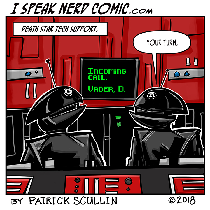 I Speak Nerd Comic Strip Death Star IT