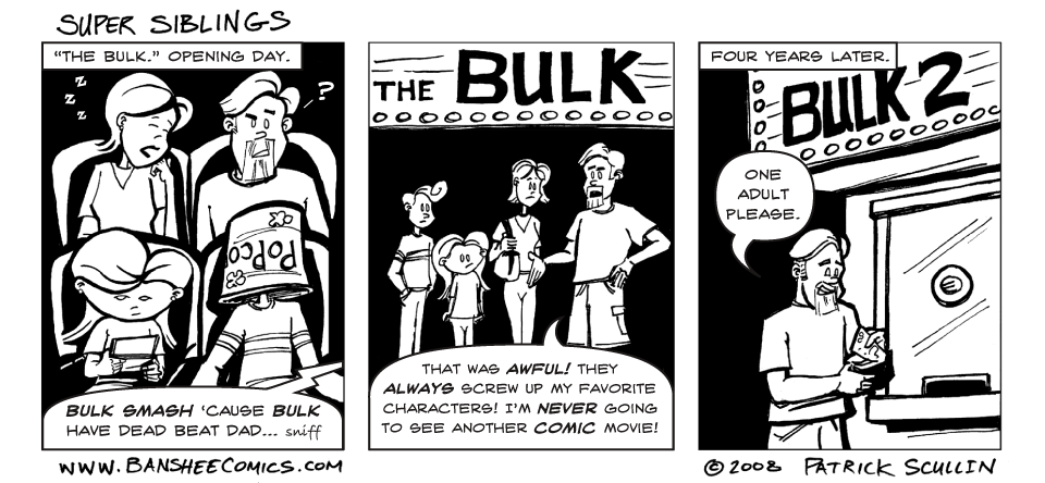 Super Siblings Comic Strip Incredible Bulk