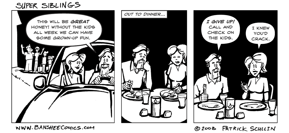 Super Siblings Comic Strip The Getaway