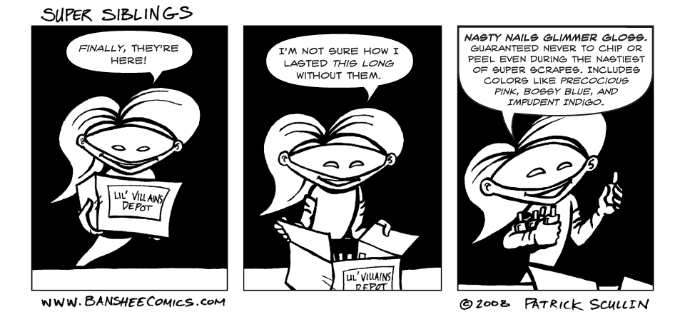 Super Siblings Comic Strip Nasty Nails