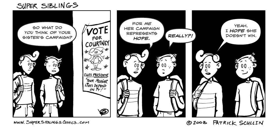 Super Siblings Comic Strip Campaign For Hope