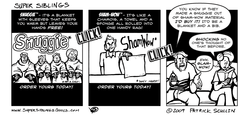 Scam Wow Super Siblings Comic Strip
