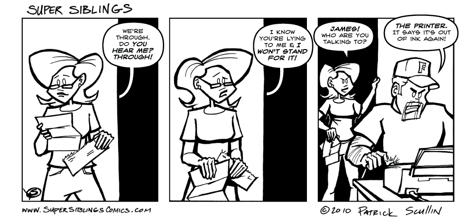 Print This Super Siblings Comic Strip by Patrick Scullin