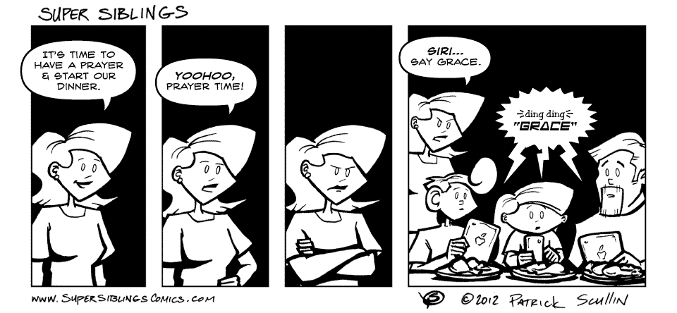Blessings of TEch Super Siblings Comic Strip by Patrick Scullin