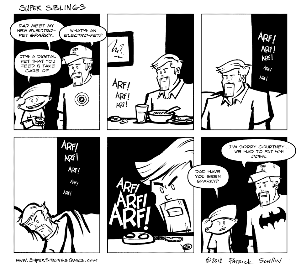 Pet Peeves Super Siblings Comic Strip by Patrick Scullin